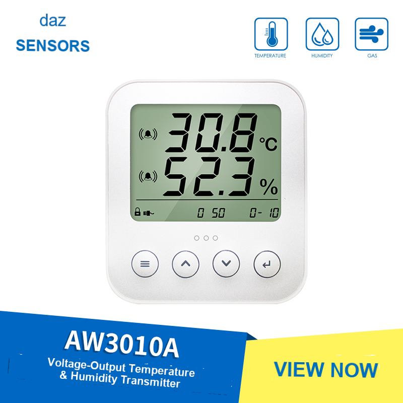 AW3010A Wall-Mounted Temperature and Humidity Transmitter, 0–10 V